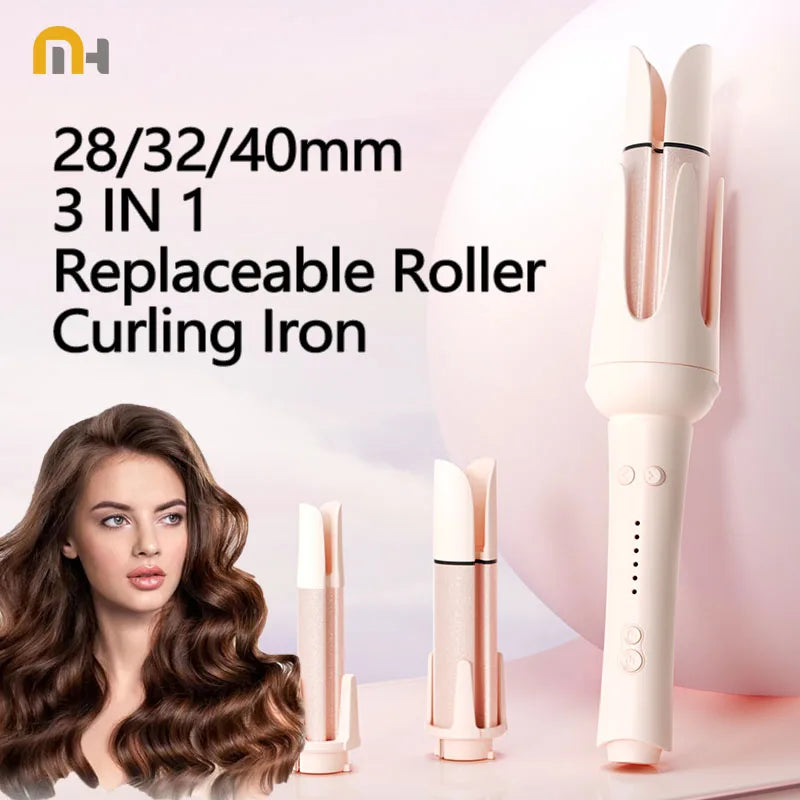 Automatic Hair Curler 32Mm Auto Rotating Ceramic Hair Roller Professional Curling Iron Stick 40Mm Curling Wand Hair Waver Gift